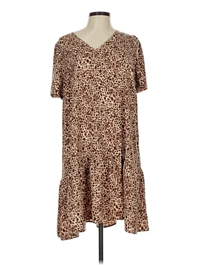 Pre-owned A New Day Casual Dress In Brown