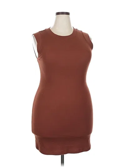 Pre-owned A New Day Casual Dress In Brown