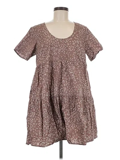Pre-owned A New Day Casual Dress In Brown