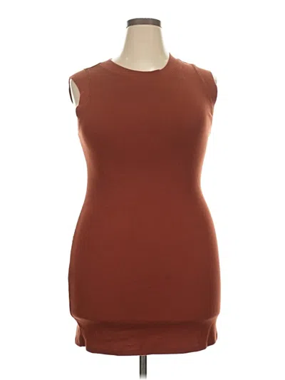 Pre-owned A New Day Casual Dress In Brown