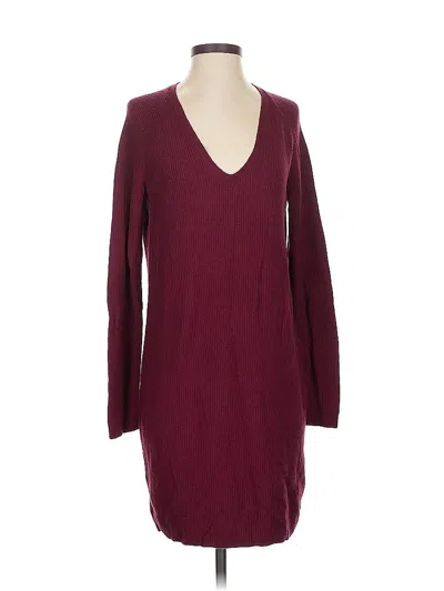 Pre-owned A New Day Casual Dress In Burgundy