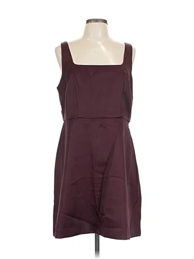 Pre-owned A New Day Casual Dress In Burgundy