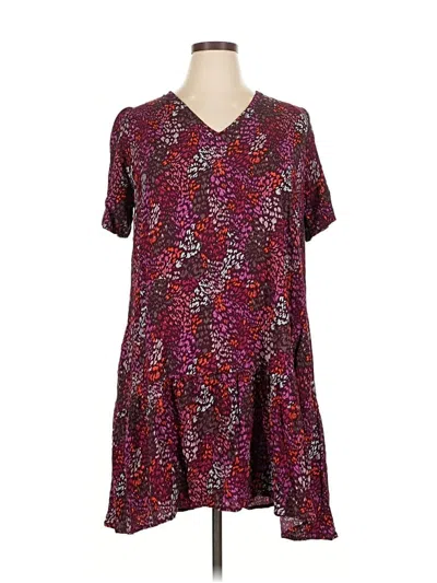 Pre-owned A New Day Casual Dress In Burgundy