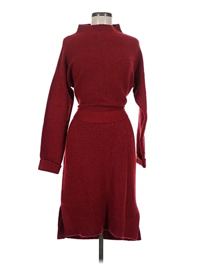 Pre-owned A New Day Casual Dress In Burgundy