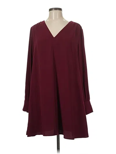 Pre-owned A New Day Casual Dress In Burgundy