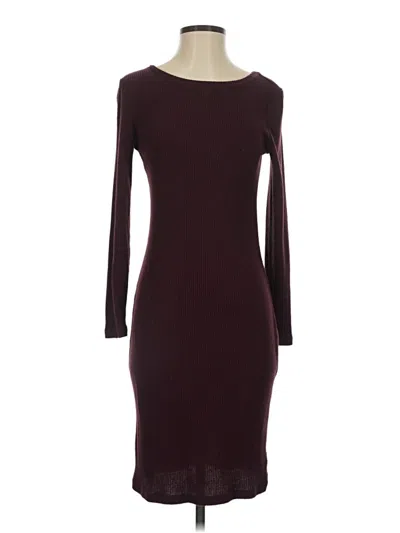 Pre-owned A New Day Casual Dress In Burgundy