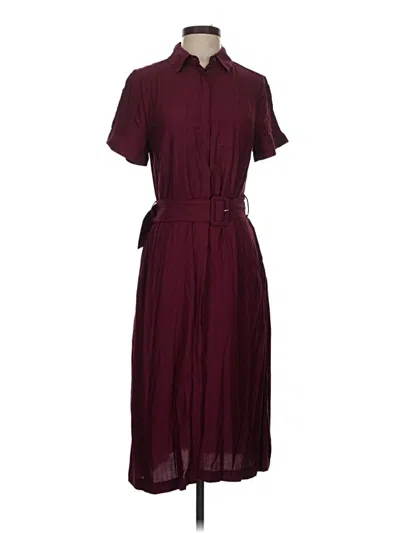 A New Day Casual Dress In Burgundy