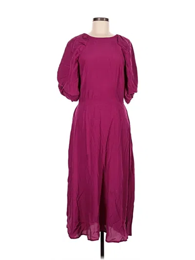 Pre-owned A New Day Casual Dress In Burgundy