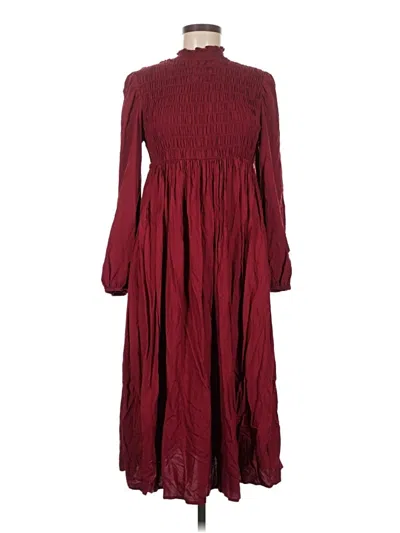 Pre-owned A New Day Casual Dress In Burgundy