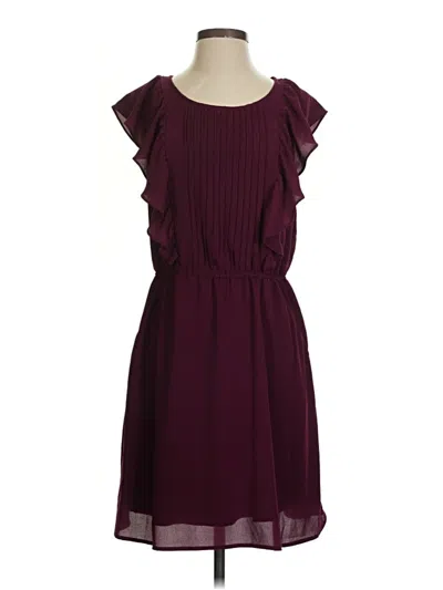 Pre-owned A New Day Casual Dress In Burgundy