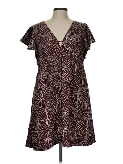 Pre-owned A New Day Casual Dress In Burgundy