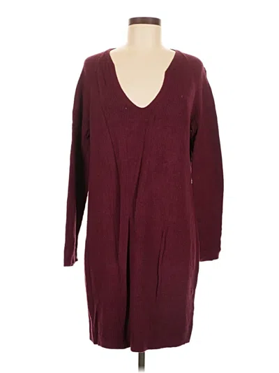 Pre-owned A New Day Casual Dress In Burgundy
