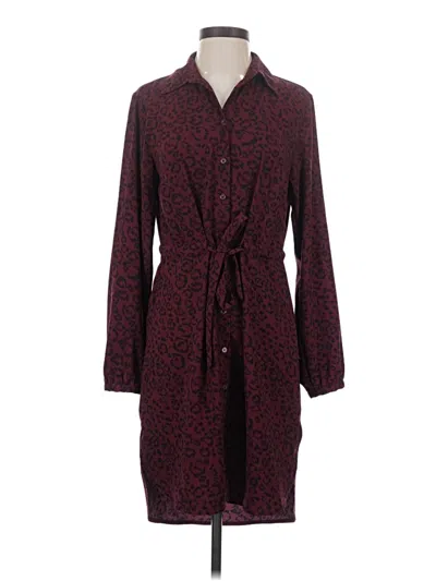 Pre-owned A New Day Casual Dress In Burgundy