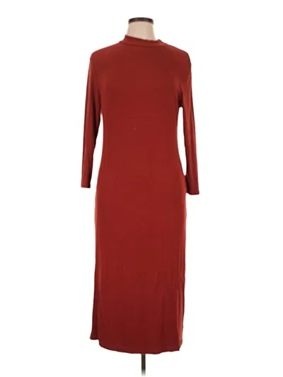 Pre-owned A New Day Casual Dress In Burgundy