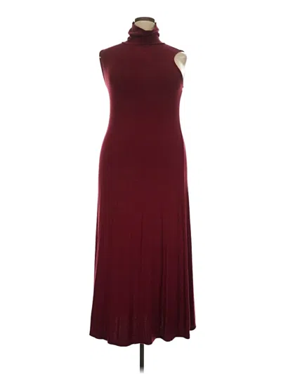 Pre-owned A New Day Casual Dress In Burgundy