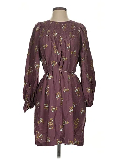Pre-owned A New Day Casual Dress In Burgundy