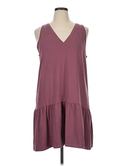 Pre-owned A New Day Casual Dress In Burgundy