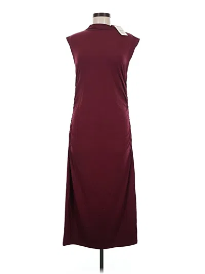 A New Day Casual Dress In Burgundy