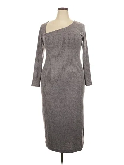 Pre-owned A New Day Casual Dress In Gray