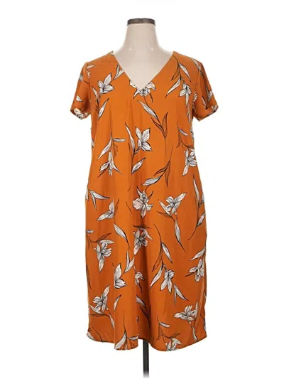 Pre-owned A New Day Casual Dress In Orange
