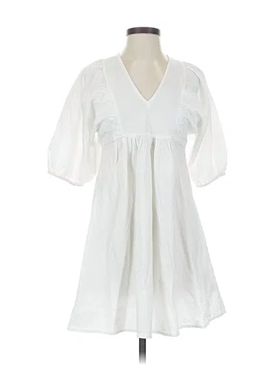 Pre-owned A New Day Casual Dress In White