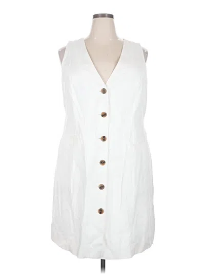 Pre-owned A New Day Casual Dress In White