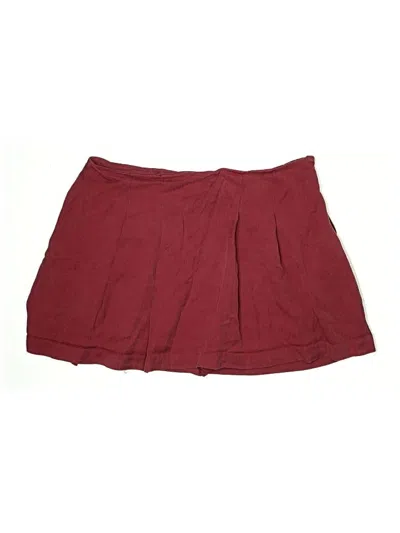 Pre-owned A New Day Casual Skirt In Burgundy