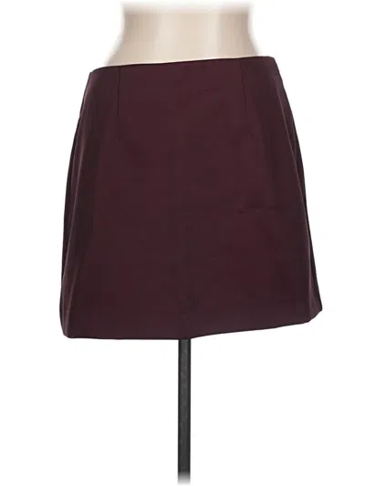 Pre-owned A New Day Casual Skirt In Burgundy