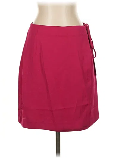 Pre-owned A New Day Casual Skirt In Burgundy