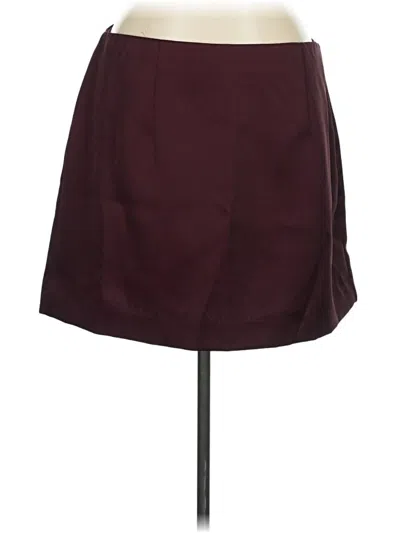 Pre-owned A New Day Casual Skirt In Burgundy