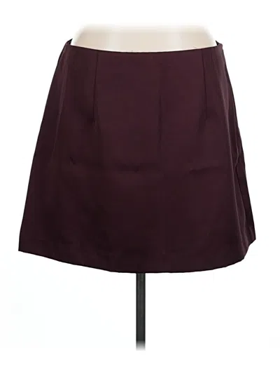 Pre-owned A New Day Casual Skirt In Burgundy