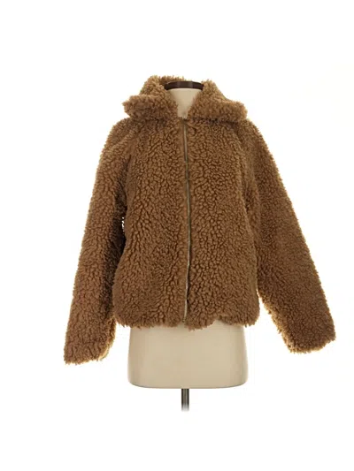 Pre-owned A New Day Faux Fur Jacket In Brown