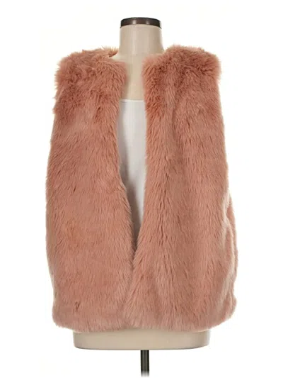 Pre-owned A New Day Faux Fur Vest In Pink