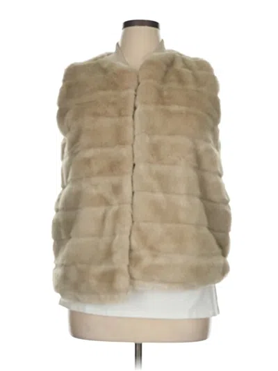 Pre-owned A New Day Faux Fur Vest In White