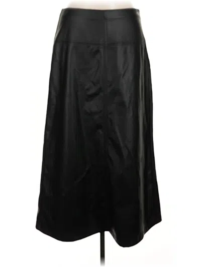 Pre-owned A New Day Faux Leather Skirt In Black