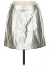 A New Day Faux Leather Skirt In Silver