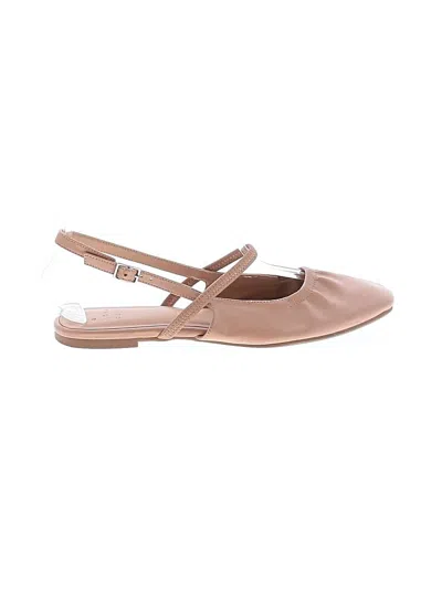 Pre-owned A New Day Flats In Tan