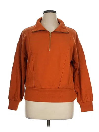 Pre-owned A New Day Fleece Jacket In Orange