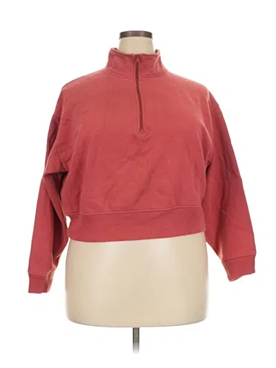 Pre-owned A New Day Fleece Jacket In Red