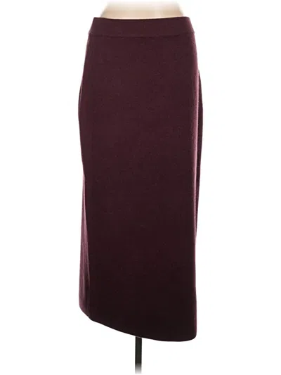 Pre-owned A New Day Formal Skirt In Burgundy