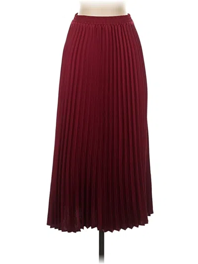 Pre-owned A New Day Formal Skirt In Burgundy