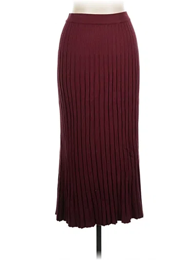 Pre-owned A New Day Formal Skirt In Burgundy