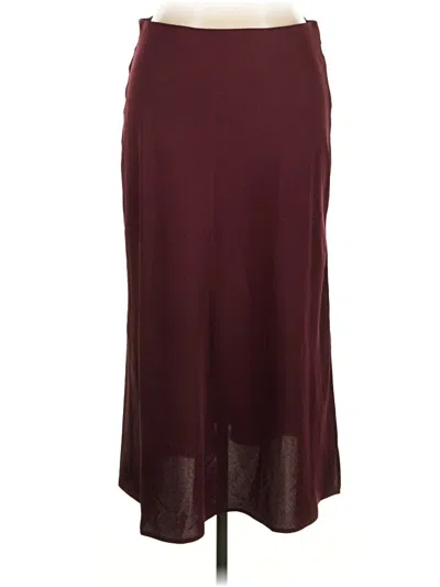 Pre-owned A New Day Formal Skirt In Burgundy