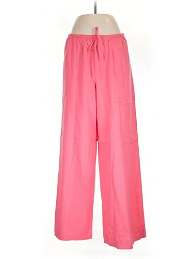 Pre-owned A New Day Linen Pants In Pink