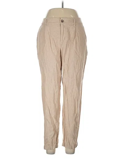 Pre-owned A New Day Linen Pants In Tan
