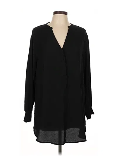 Pre-owned A New Day Long Sleeve Blouse In Black