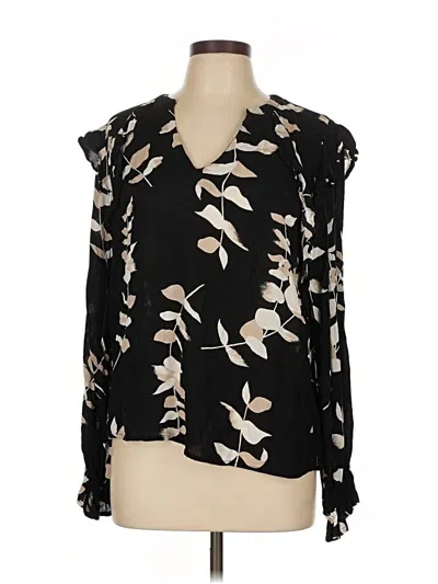 Pre-owned A New Day Long Sleeve Blouse In Black