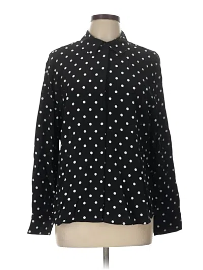 Pre-owned A New Day Long Sleeve Blouse In Black