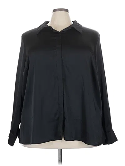 Pre-owned A New Day Long Sleeve Blouse In Black