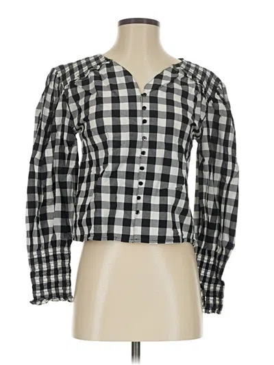 Pre-owned A New Day Long Sleeve Blouse In Black